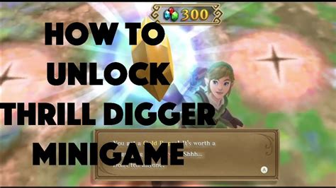 skyward sword digger mini game|skyward thrill digger.